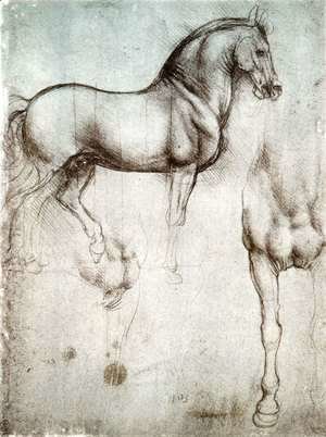 Leonardo Da Vinci - Study of horses