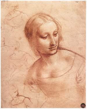 Leonardo Da Vinci - Study For Madonna With The Yarnwinder
