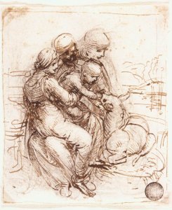 Study of St Anne, Mary, the Christ Child and the young St John