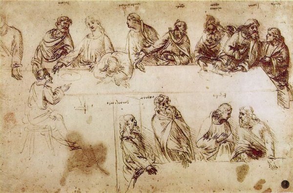 Study for the Composition of the Last Supper