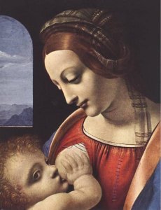 Madonna Litta detail 1