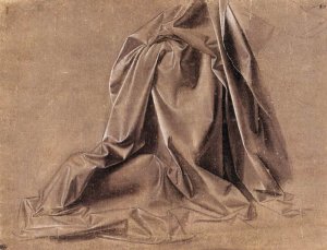 Drapery for a seated figure