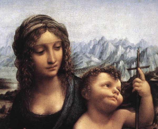 Madonna with the Yarnwinder (detail) after 1510