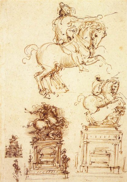 Study for the Trivulzio Equestrian Monument (1)  1508-10