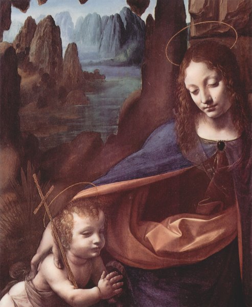 Madonna of the Rocks (detail)