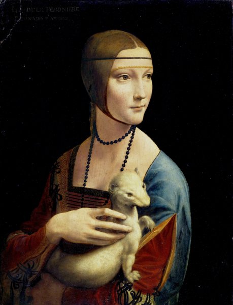 Portrait of Cecilia Gallerani (Lady with an Ermine) 1483-90